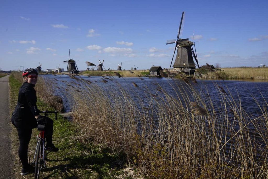 Molens langs Kinderdijk